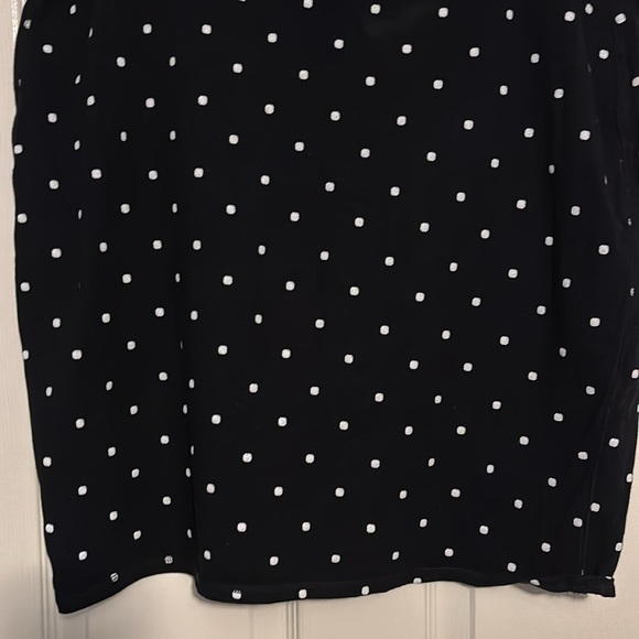 Previously loved black mini skirt with square dots. - Picture 2 of 3